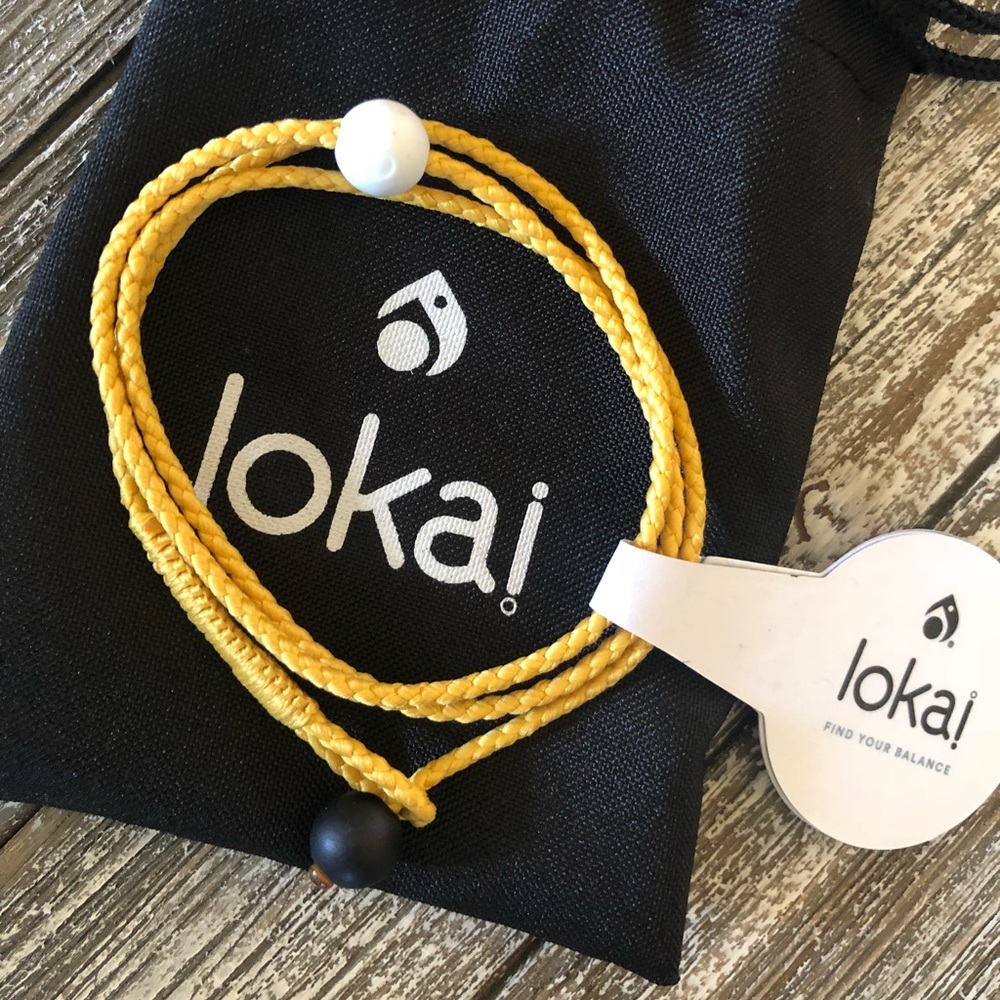 Lokai canary yellow triple wrap NWT sold out!!